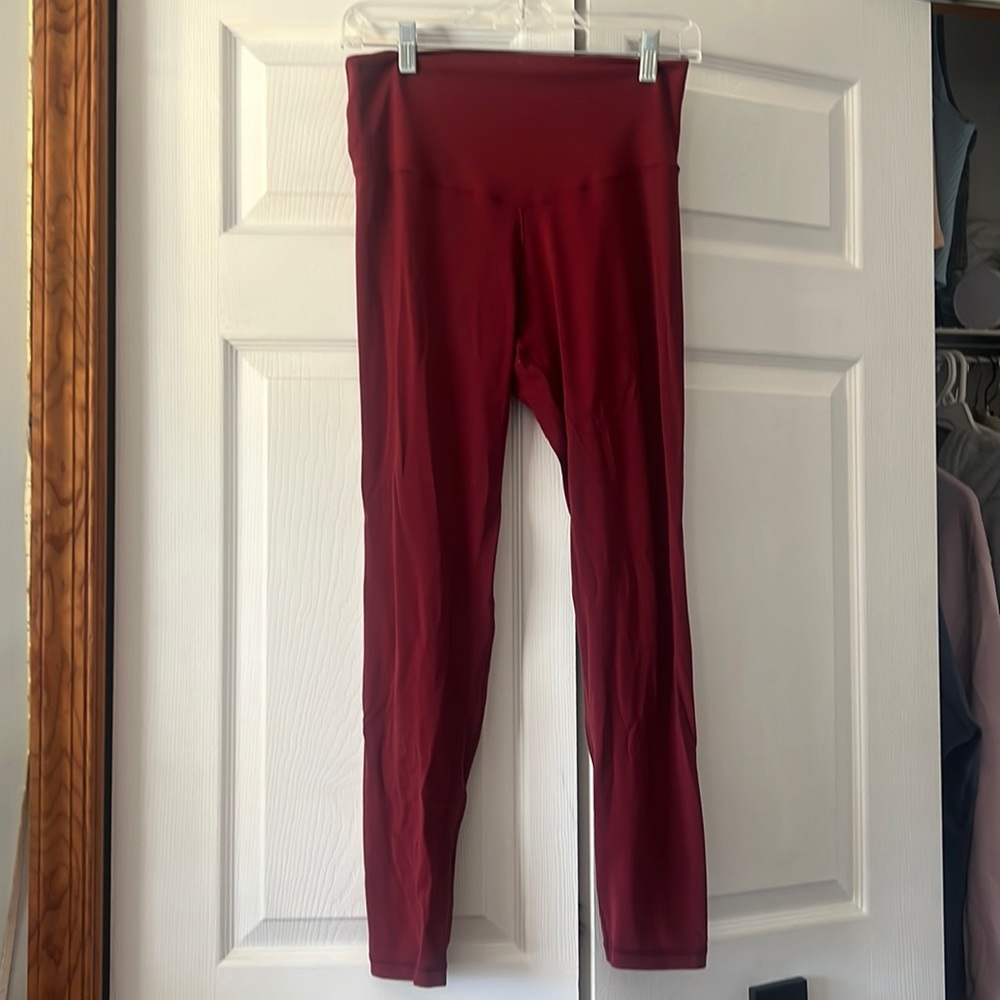Burgundy aerie leggings size L
